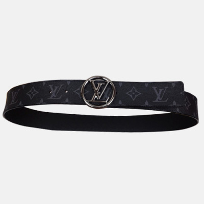 Louis vuitton 2019 Mens Monogram Leather Belt M9887 - 루이비통 모노그램 레더 벨트 Lou0689x.Size(4.0cm).블랙은장