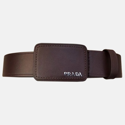 Prada 2019 Mens Saffiano Business Leather Belt - 프라다 남성 신상 사피아노 비지니스 레더 벨트 Pra0427x.Size(3.5cm).브라운