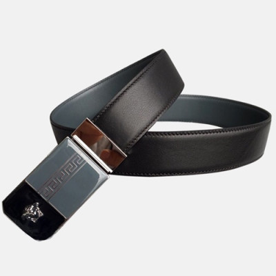 [매장판]Versace 2019 Mens Reversible Leather Belt - 베르사체 남성 리버시블 레더 벨트 Ver0108x.Size(3.5cm).블루은장