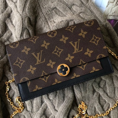 Louis Vuitton 2019 Flore Magnolia Chain Shoulder Bag,17.5cm - 루이비통 2019 플로르 매그놀리아 리드방 체인 숄더백 M67404,LOUB0921,17.5cm,브라운+블랙