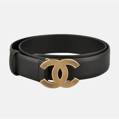 Chanel 2019 Ladies Vintage CC Logo Leather Belt - 샤넬 여성 빈티지 CC 로고 레더 벨트 Cnl0132x.Size(3.0CM).2컬러(블랙/네이비)