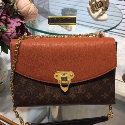 Louis Vuitton Saint Placide Chain Shoulder Bag,25cm - 루이비통 세인트 플라시드 체인 숄더백 M43714,LOUB0951 ,25cm,브라운