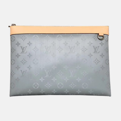 Louis Vuitton Monogram Titanium Clutch ,34cm - 루이비통 모노그램 티타늄 남여공용 클러치 M62291,LOUB0963 ,34cm,그레이