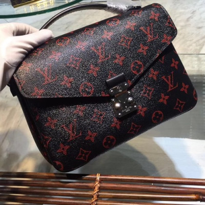 Louis Vuitton Monogram Pochette Metis Tote Shoulder Bag,25cm - 루이비통 모노그램 포쉐트 메티스 토트 숄더백,M40780,LOUB0986 ,25cm,블랙