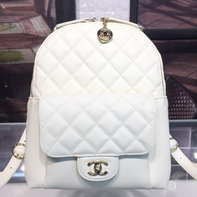 Chanel 2019 Leather Women Back Pack ,23CM - 샤넬 2019 레더 여성용 백팩,CHAB0535,23CM,화이트