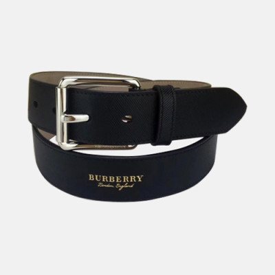 Burberry 2018 London Signature Mens Leather Belt - 버버리 남성 런던 시그니처 레더 벨트 Bur0393x.Size(3.5CM).블랙은장