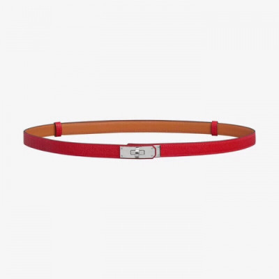 [매장판]Hermes 2019 Ladies Kelly Leather Constance Belt - 에르메스 여성 캘리 가죽 콘스탄스 벨트 Her0083x.Size(1.7cm).레드은장