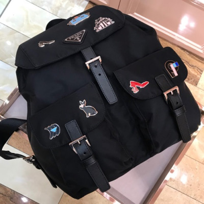 Prada 2018 Nylon Back Pack ,32CM - 프라다 2018 나일론 남여공용 백팩 1BZ811-4,32CM,블랙