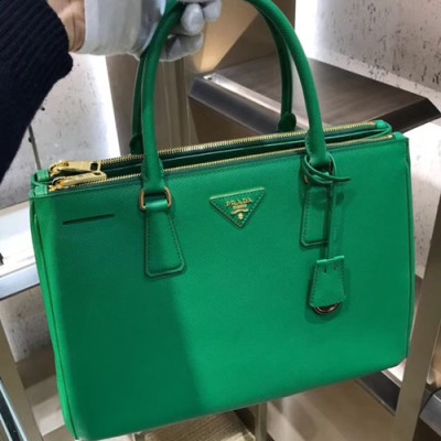 Prada Saffiano Galleria Tote Shoulder Bag,33CM - 프라다 사피아노 갤러리아 여성용 토트 숄더백 ,1BA274-4,33cm,그린