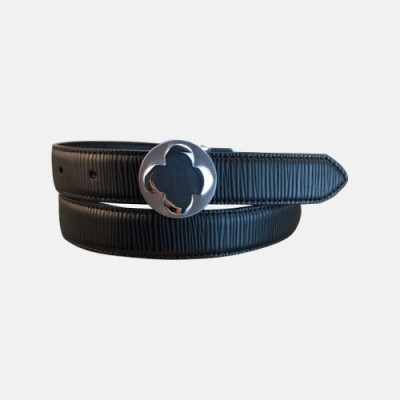 Van Cleef & Arpels 2019 Ladies Leather Belt - 반클리프 앤 아펠 여성 레더 벨트 Van002x.Size(2.5cm).블랙