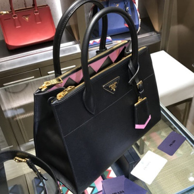 [커스텀급]Prada Paradigm Tote Shoulder Bag,31cm - 프라다 패러다임 토트 숄더백 ,1BA102-4,31cm,블랙