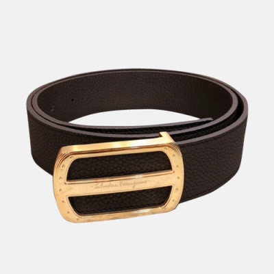 Salvatore Ferragamo 2019 Mens Box Logo  Leather Belt - 살바토레 페라가모 남성 박스로고  레더 벨트 Fer0139x.Size(3.5CM).2컬러(브라운금장/블랙은장)