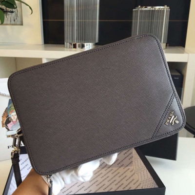 Prada Mens Clutch Bag ,23.5CM - 프라다 남성용 클러치백 2VF052-16,23.5CM,그레이