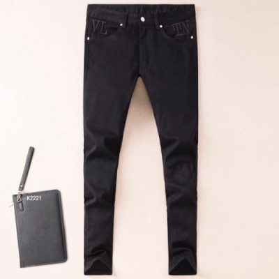 [매장판]Valentino 2019 Mens Slim Fit Denim Pants - 발렌티노 남성 신상 슬림핏 데님 팬츠 Val0146x.Size(28 - 38).블랙