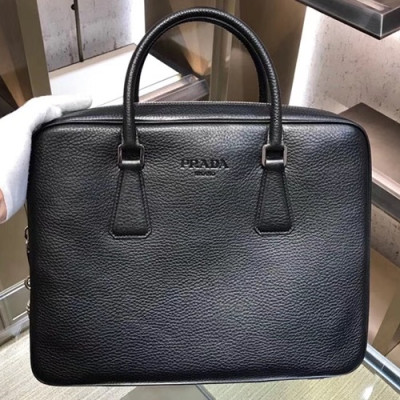 Prada Leather Mens Business Bag,36CM - 프라다 레더 남성용 서류가방 2VE305-4 ,36CM,블랙