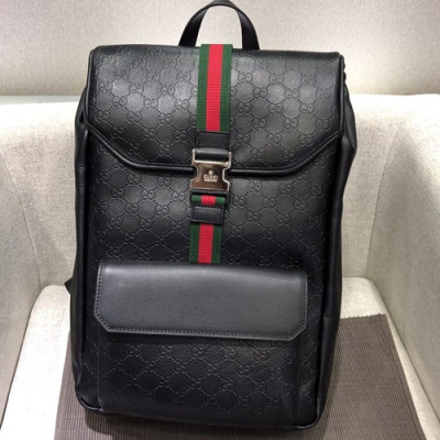 Gucci Leather Back Pack ,40CM - 구찌 레더 남성용 백팩 GUB0247 ,40cm,블랙