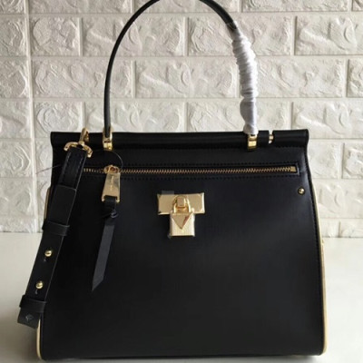 Michael Kors Leather Jasmine Mercer Lock Tote Shoulder Bag, 28CM - 마이클 코어스 레더 자스민 머서 락 토트 숄더백 ,MKB0251, 28CM,블랙