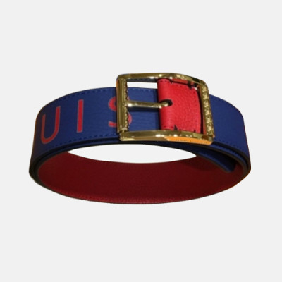 Louis vuitton 2019 Mens Reverso Taurillon Leather Belt - 루이비통 남성 리베르소 송아지 가죽 벨트 Lou0749x.Size(4.0cm).블루금장