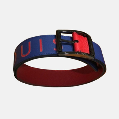 Louis vuitton 2019 Mens Reverso Taurillon Leather Belt - 루이비통 남성 리베르소 송아지 가죽 벨트 Lou0750x.Size(4.0cm).블루검장