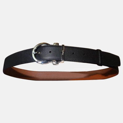 Salvatore Ferragamo 2019 Mens Business Leather Belt - 살바토레 페라가모 남성 비지니스  레더 벨트 Fer0148x.Size(3.5cm).블랙은장