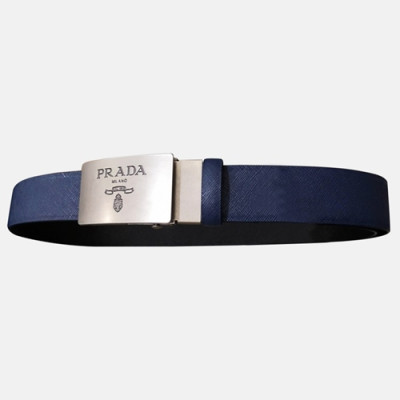 Prada 2019 Mens Saffiano Business Leather Belt - 프라다 남성 신상 사피아노 비지니스 레더 벨트 Pra0462x.Size(3.5cm).3컬러(블랙/브라운/네이비)