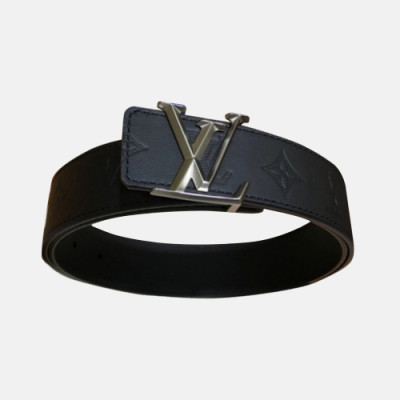 Louis vuitton 2019 Mens Initial Logo Buckle Business Leather Belt - 루이비통 남성 신상 이니셜 로고 버클 비지니스 레더 벨트 Lou0760x.Size(4.0cm).2컬러(블랙은장.네이비은장)