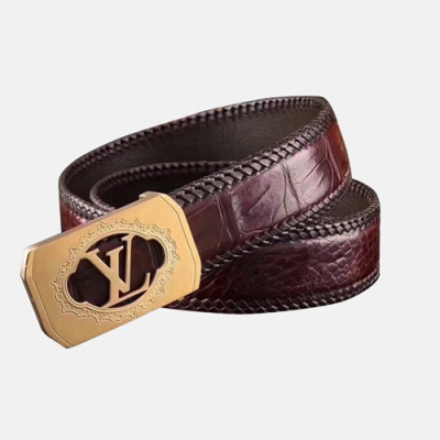 Louis vuitton 2019 Mens Box Initial Logo Leather Belt - 루이비통 남성 박스 이니셜 로고 버클 레더 벨트 Lou0761x.Size(5.0cm).2컬러(블랙은장/브라운금장)