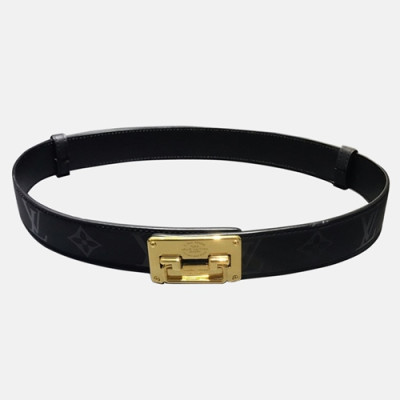 Louis vuitton 2019 Ladies Box Logo Buckle Leather Belt - 루이비통 여성 신상 박스 로고 버클 레더 벨트 Lou0754x.Size(3.0cm).블랙금장