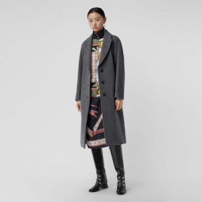 Burberry 2018 Ladies Cashmere Coat - 버버리 여성 캐시미어 코트 Bur0435x.Size(s - xl).4컬러(그레이/레드/그린/옐로우)