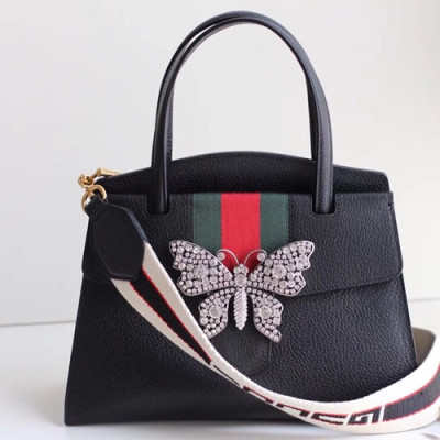 Gucci 2018 Totem Butterfly  Tote Shoulder Bag,30.5CM - 구찌 2018 토템  버터플라이 토트 숄더백 505344,GUB0343,30.5cm,블랙