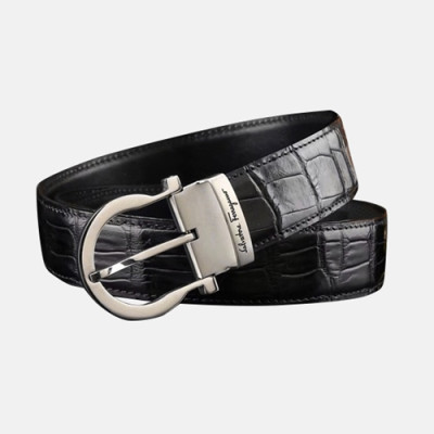 Salvatore Ferragamo 2019 Mens Business Classic Buckle Leather Belt - 살바토레 페라가모 남성 비지니스 클랙식 버클 레더 벨트 Fer0157x.Size(3.0cm).2컬러(블랙은장,브라운금장)