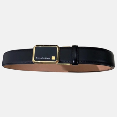 Ermenegildo Zegna 2019 Mens Business Leather Belt - 에르메네질도 제냐 남성 비지니스 레더 벨트 Zeg0064x.Size(3.5cm).2컬러(블랙은장/블랙금장)