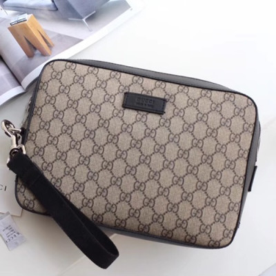 Gucci Supreme Canvas Clutch Bag,27CM - 구찌 수프림 캔버스 남여공용 클러치백 429146,GUB0424,27cm,브라운