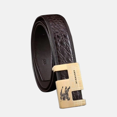 Burberry 2019 Mens Box Initial Logo Leather Belt - 버버리 남성 박스 이니셜 로고 버클 레더 벨트 Bur0459x.Size(5.0cm).2컬러(블랙은장/브라운금장)