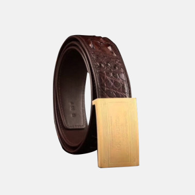 Louis vuitton 2019 Mens Box Initial Logo Leather Belt - 루이비통 남성 박스 이니셜 로고 버클 레더 벨트 Lou0776x.Size(5.0cm).2컬러(블랙은장/브라운금장)