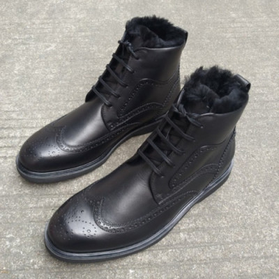 Ferragamo 2018 Mens Leather Ankle Boots - 페라가모 남성 레더 앵클 부츠 Fer0158x.Size(245 - 265).블랙