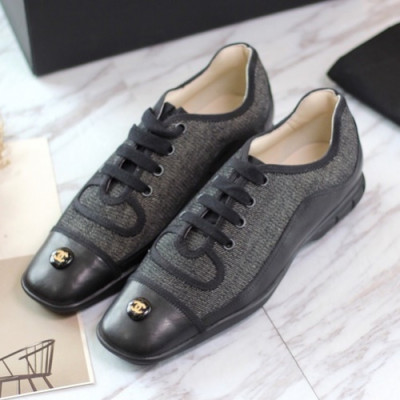 Chanel 2018 Ladies Leather Oxford - 샤넬 여성 신상 레더 옥스퍼드 Cnl0216x.Size(225 -  250).블랙