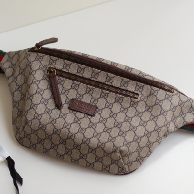 Gucci 2018 Courrier GG Supreme Belt Bag,28CM - 구찌 2018 쿠리에 GG 수프림 남여공용 벨트백,529711,GUB0464,28CM,브라운