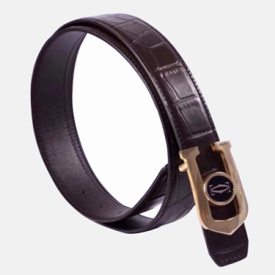 Cartier 2019 Mens Initial Business Leather Belt - 까르띠에 신상 남성 이니셜 로고 비지니스 레더 벨트 Car0011x.Size(3.0cm).2컬러(브라운금장/블랙은장)