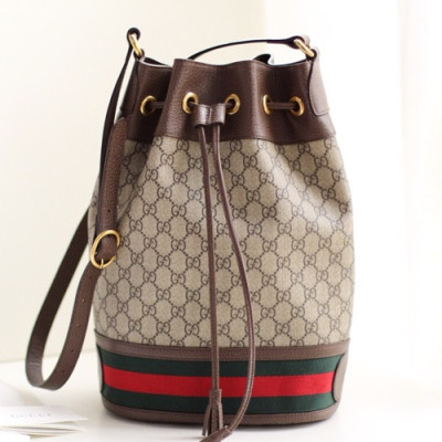 Gucci GG Ophidia Supreme Women Bucket Bag,34.5CM - 구찌 GG 오피디아 수프림 여성용  버킷백 503886,GUB0483,34.5CM,브라운