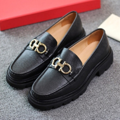 Ferragamo 2018 Mens Gancini Leather Loafer - 페라가모 남성 간치니 레더 로퍼 Fer0170x.Size(240 - 275).블랙