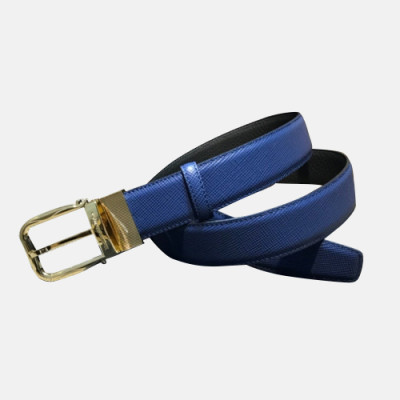 Ermenegildo Zegna 2019 Mens Business Leather Belt - 에르메네질도 제냐 남성 비지니스 레더 벨트 Zeg0074x.Size(3.5cm).블루