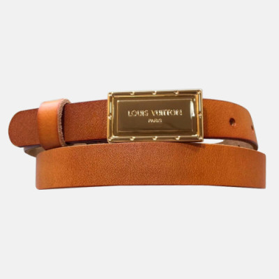 Louis vuitton 2019 Ladies Box Logo Buckle Leather Belt - 루이비통 여성 신상 박스 로고 버클 레더 벨트 Lou0796x.Size(2.0cm).오렌지금장