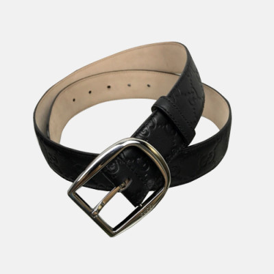 Gucci 2019 Mens Classic Buckle Business Leather Belt - 구찌 신상 남성 클래식 버클 비지니스 레더 벨트 Guc0768x.Size(4.0cm).블랙은장