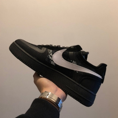 [커스텀급]Nike x Off-white Air Force 1 Low  Virgil Abloh Black - 나이키X오프화이트 에어 폭스 블랙 Nik0066x.Size(250 - 275)