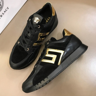 Versace 2019 Mens Signature Medusa Logo Sneakers Black - 베르사체 남성 시그니쳐 메두사 로고 스니커즈  Ver0142x.Size(240 - 270).블랙