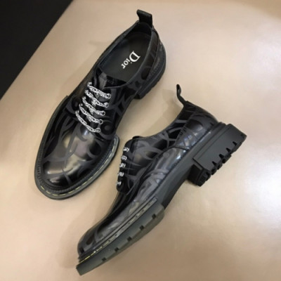 [매장판]Dior 2019 Mens Black Leather Oxford  - 디올 남성 레더 옥스퍼드 Dio0123x.Size (240 - 270).블랙