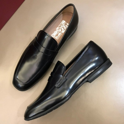 Ferragamo 2018 Mens Leather Penny Loafer - 페라가모 남성 레더 페니 로퍼 Fer0197x.Size(240 - 265).블랙 유광