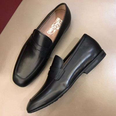 Ferragamo 2018 Mens Leather Penny Loafer - 페라가모 남성 레더 페니 로퍼 Fer0198x.Size(240 - 265).블랙 무광