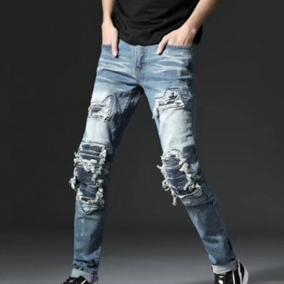 Balmain 2019 Mens Denim Pants - 발망 남성 신상 데님 팬츠 Bam0084x.Size(28 - 42).블루